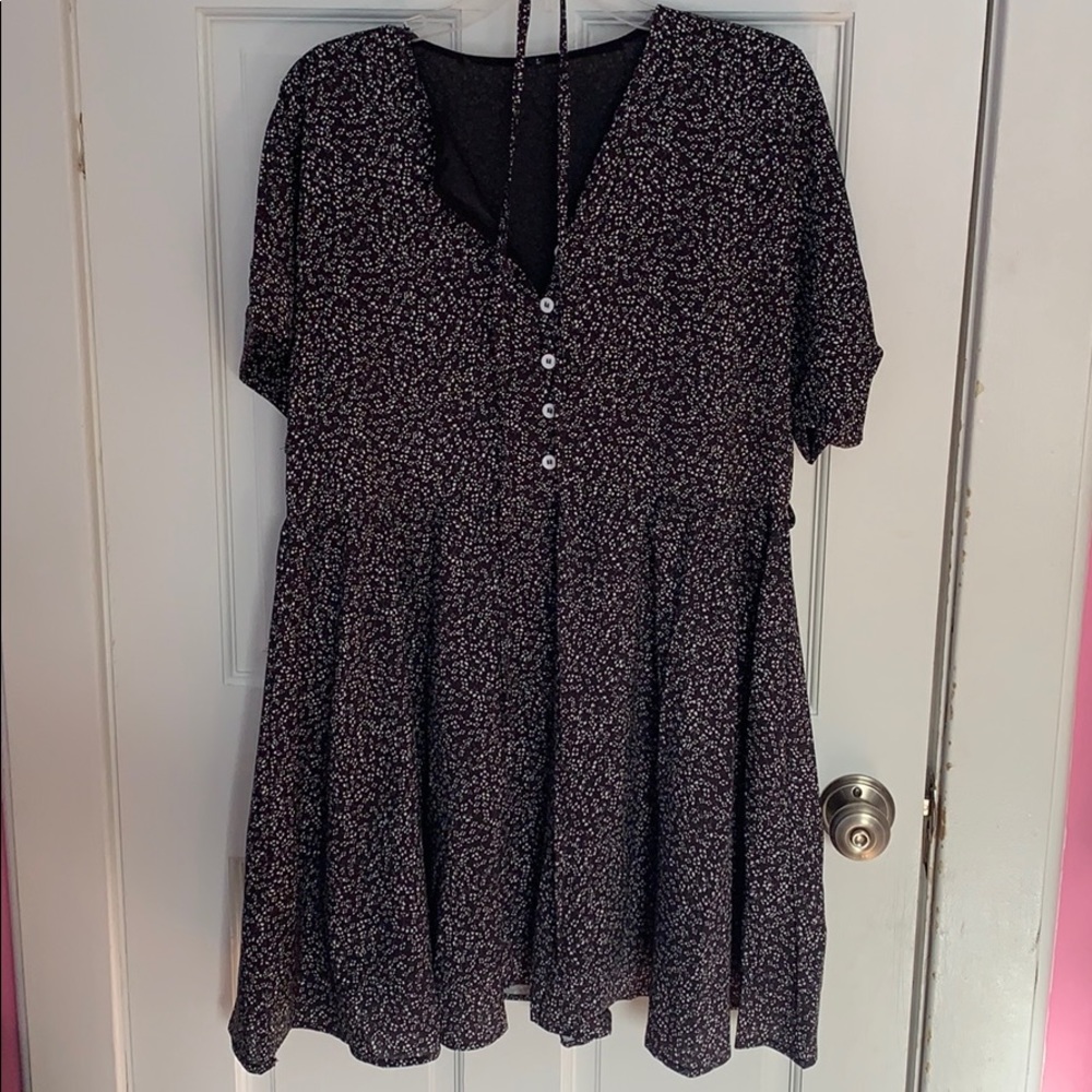 BRAND NEW patterned black and white dress